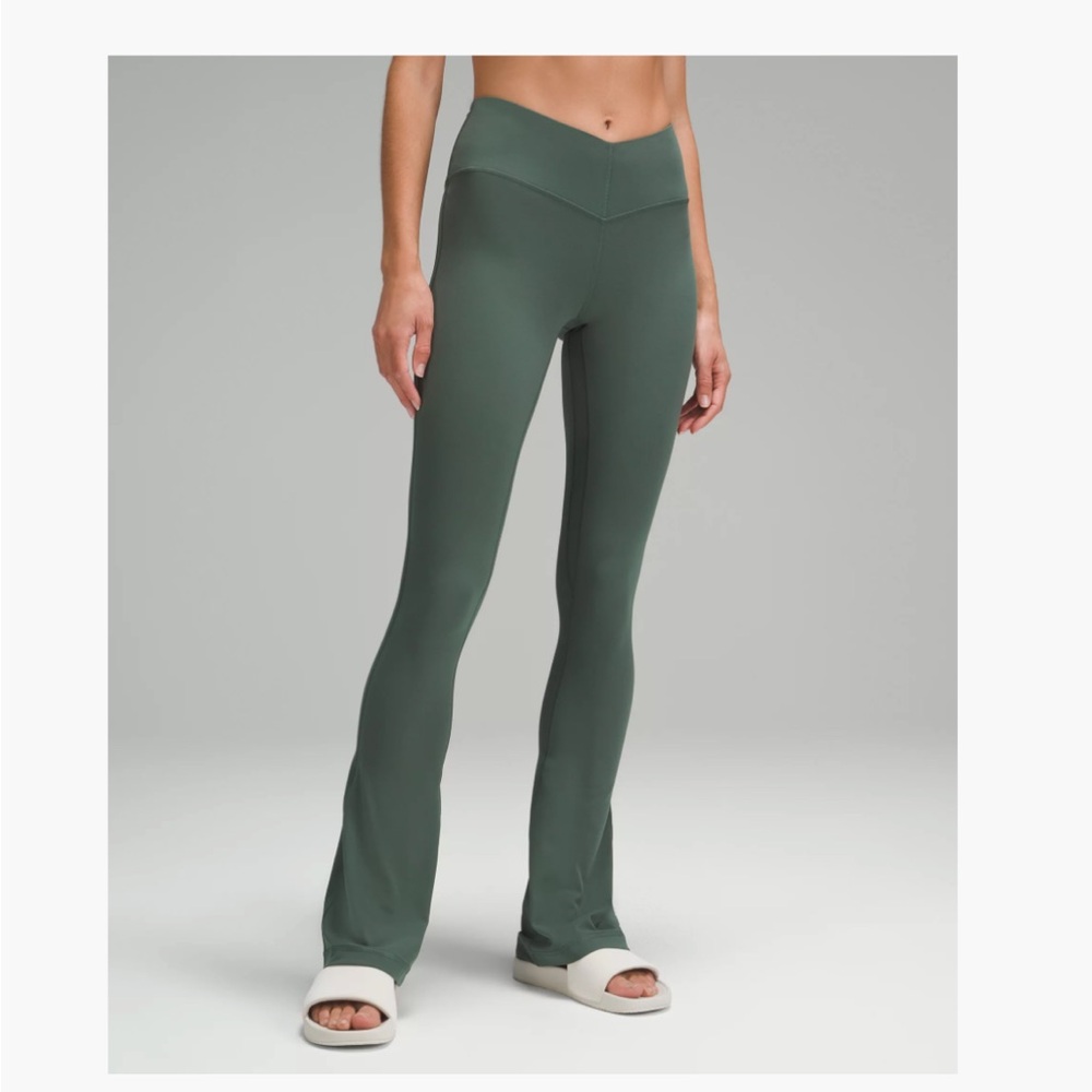 lululemon Align V-Waist Mini Flared Pant Dark Forest Size 2